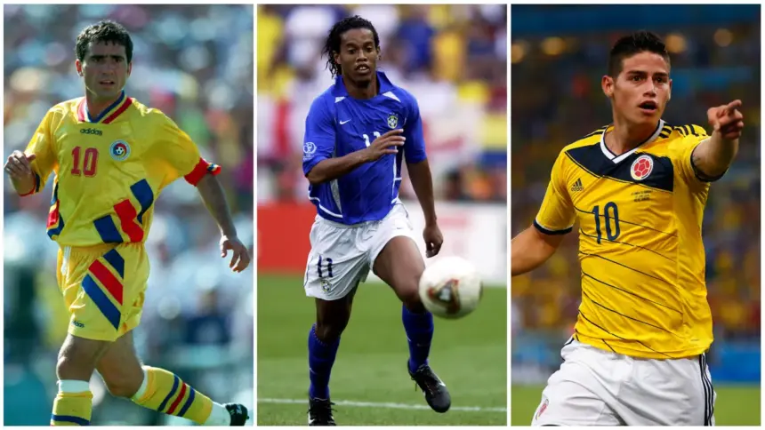 Gheorghe Hagi, Ronaldinho és James Rodríguez gólja is ott van összeállításunkban (Fotó: Getty Images – NS-montázs)